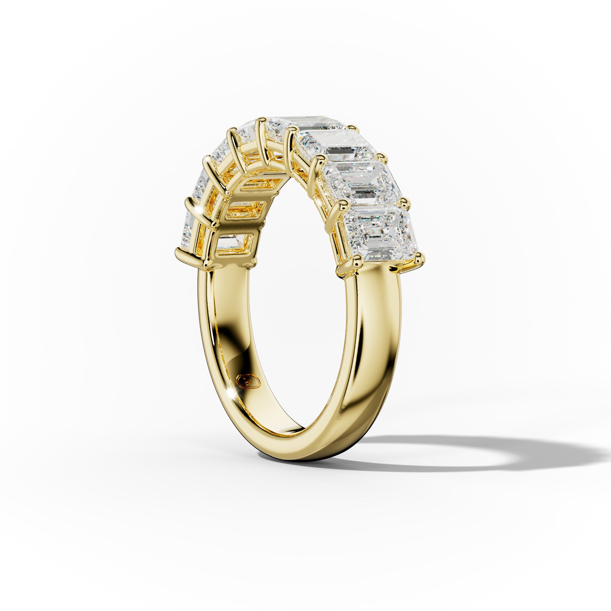 3.0 Carat Emerald Cut  Diamond Anniversary Band